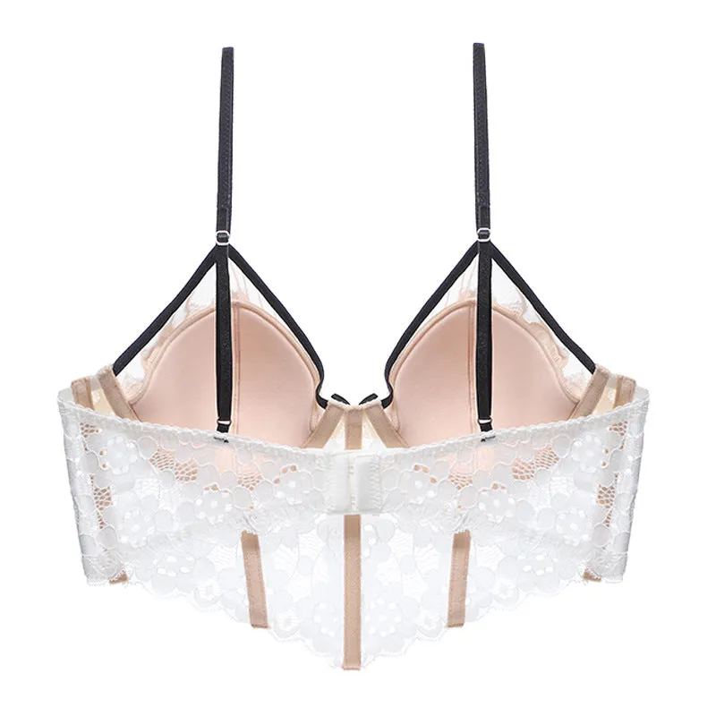 Spaghetti Strap Cupped Cami Bra and Thong Set