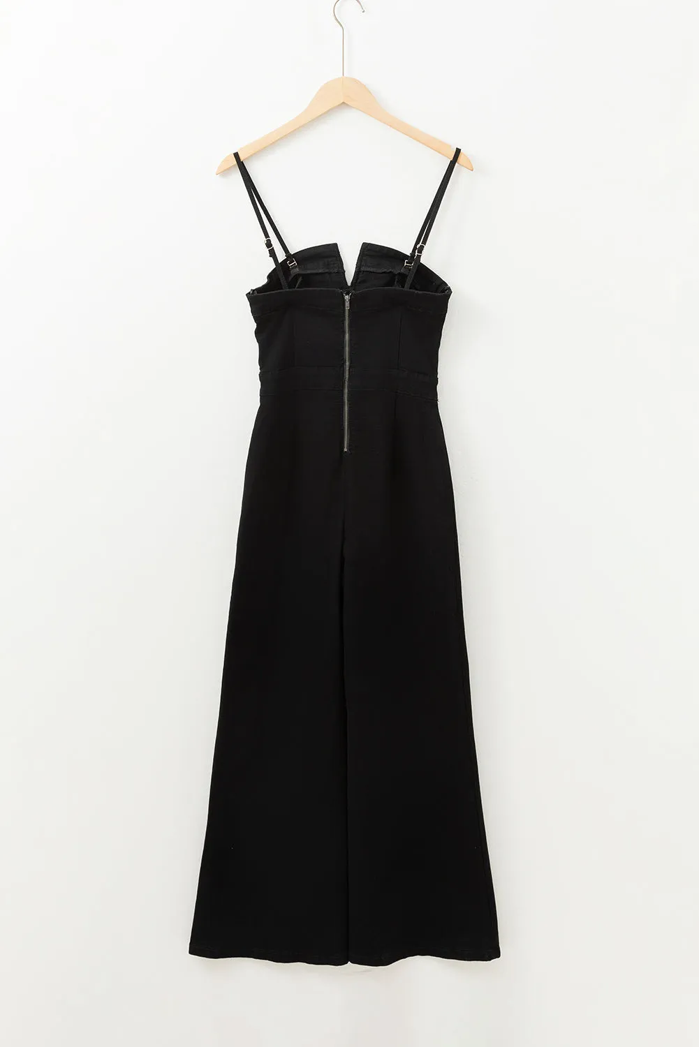 Spaghetti Strap Flared Jumpsuit