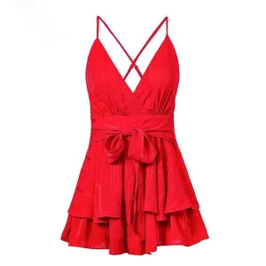 Spaghetti Straps Jumpsuit Rompers