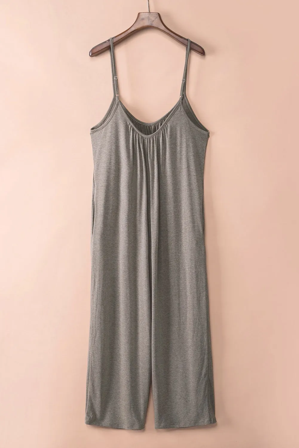 Spaghetti Straps Wide Leg Jumpsuits