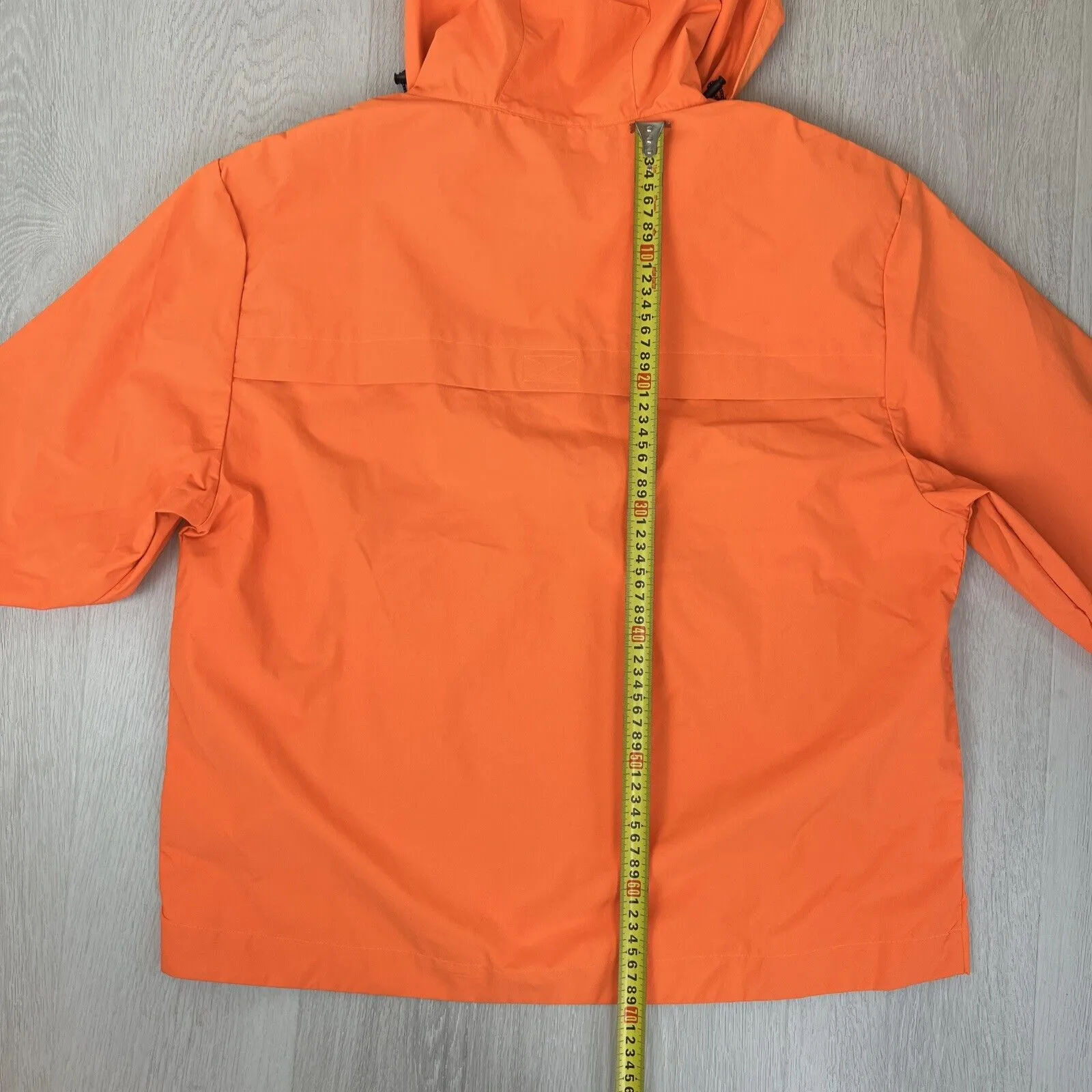 Spencer Project Orange Full Zip Hooded Windbreaker Jacket Size XL (New)