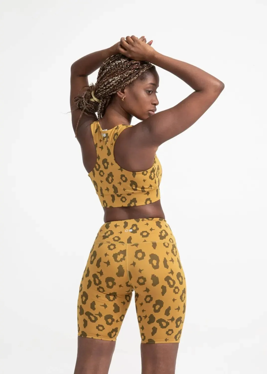 Sports Bra Ubud in Yellow Leopard