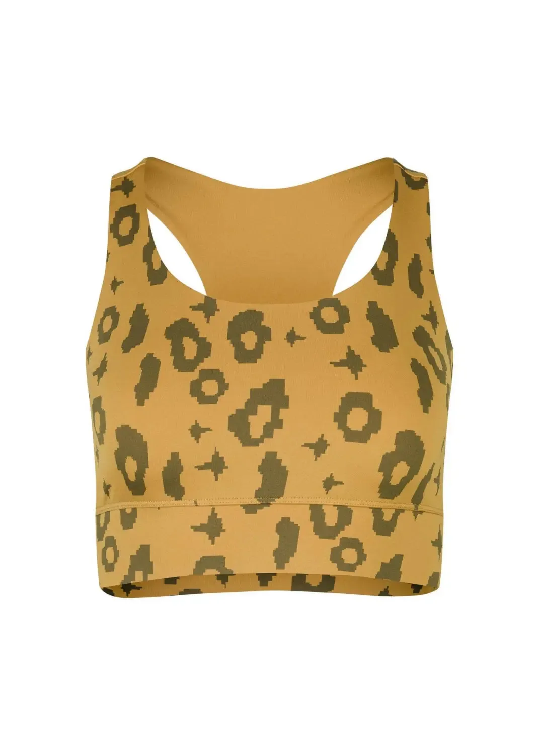 Sports Bra Ubud in Yellow Leopard