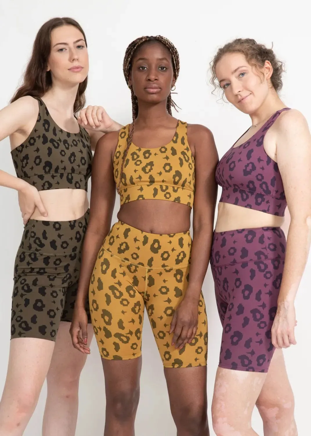 Sports Bra Ubud in Yellow Leopard