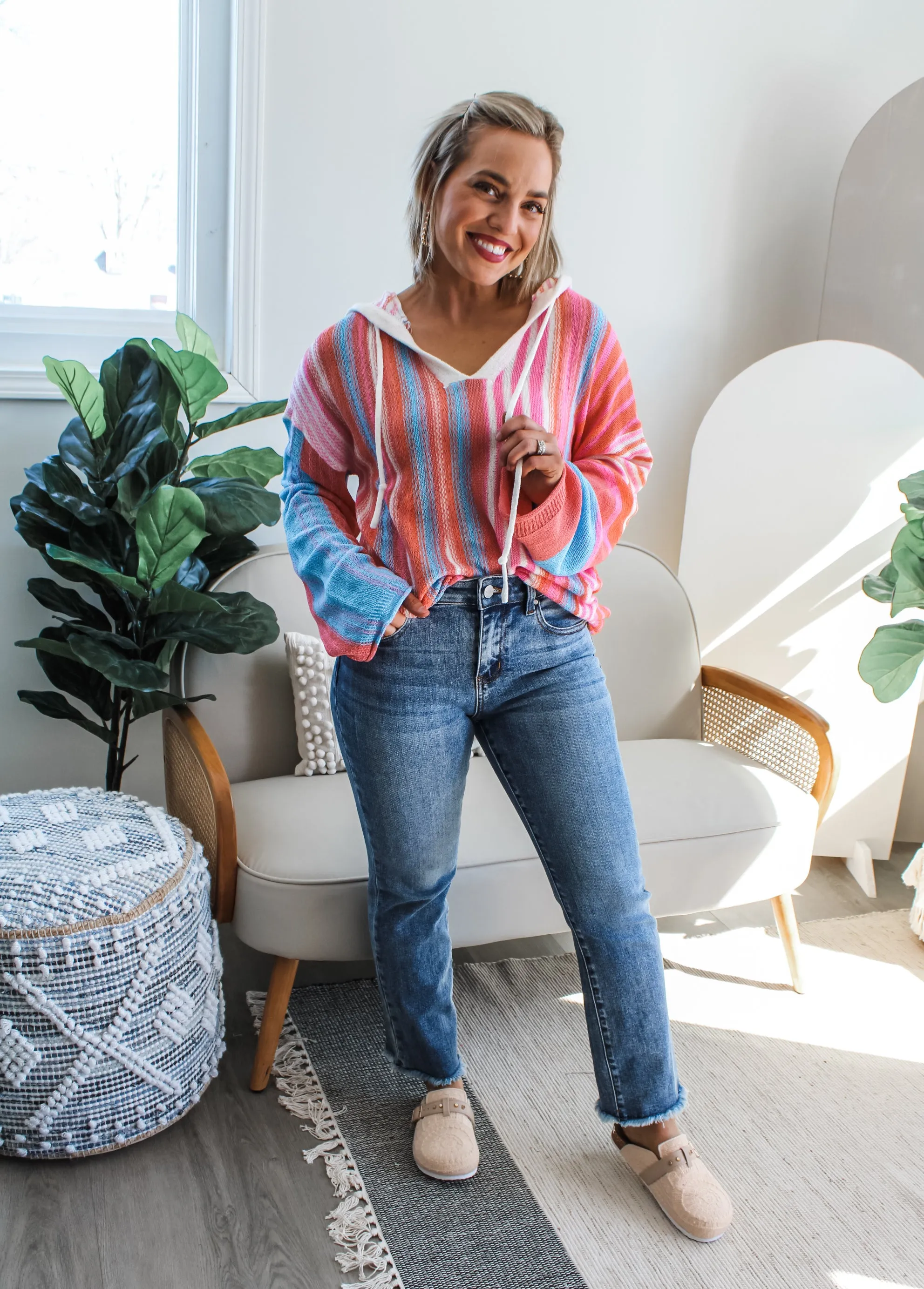 Spring Refresh Stripes • Cream Multi