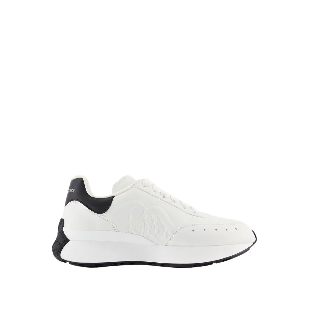 Sprint Runner Sneakers - Leather - White/Black
