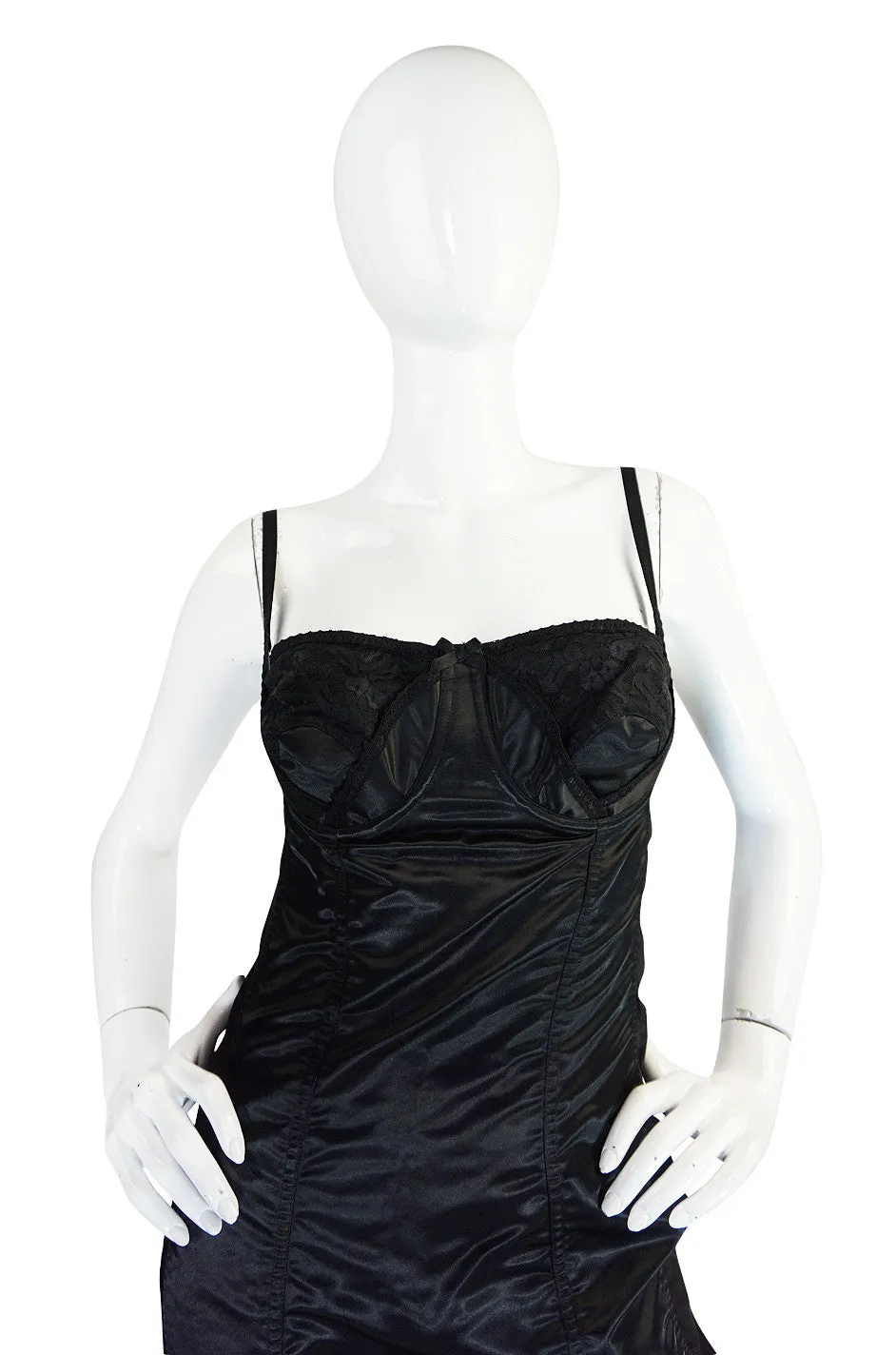 S/S 1992 Rare Dolce & Gabbana Lingerie Corset Bustier Dress