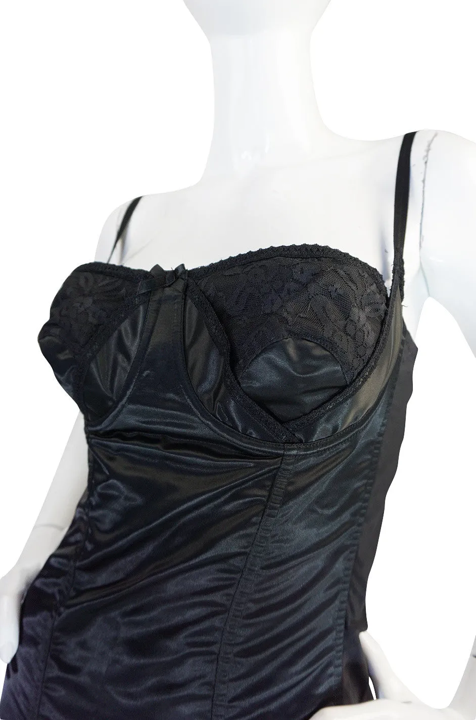 S/S 1992 Rare Dolce & Gabbana Lingerie Corset Bustier Dress