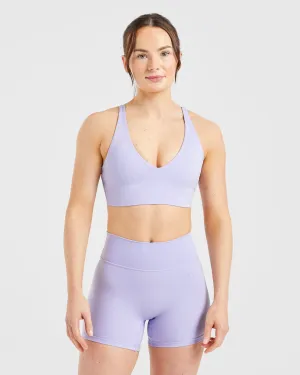 Staple Sports Bra - Pastel Lavender