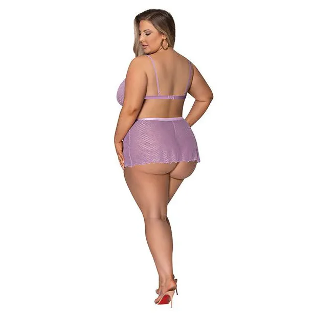 Strappy Bralette with Flirty Thong Skirt