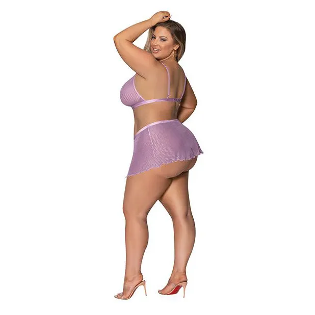 Strappy Bralette with Flirty Thong Skirt