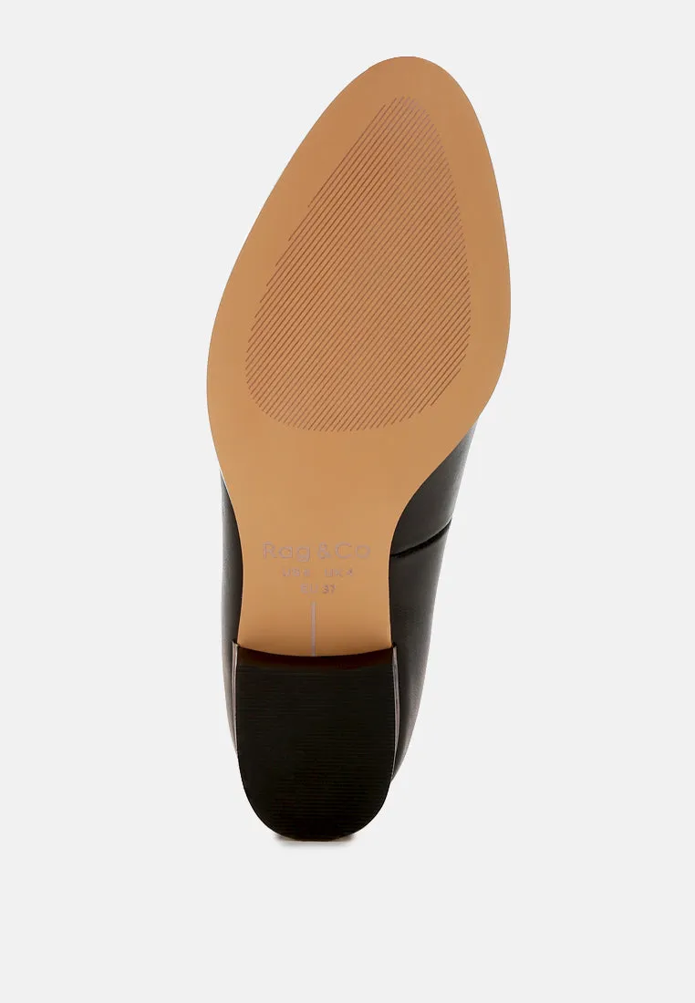 Studded Genuine Leather Loafers By Ruw