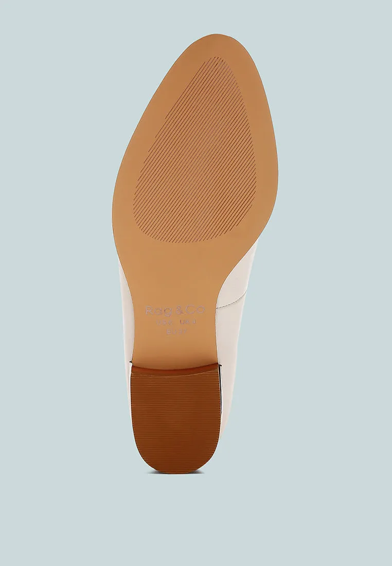 Studded Genuine Leather Loafers By Ruw