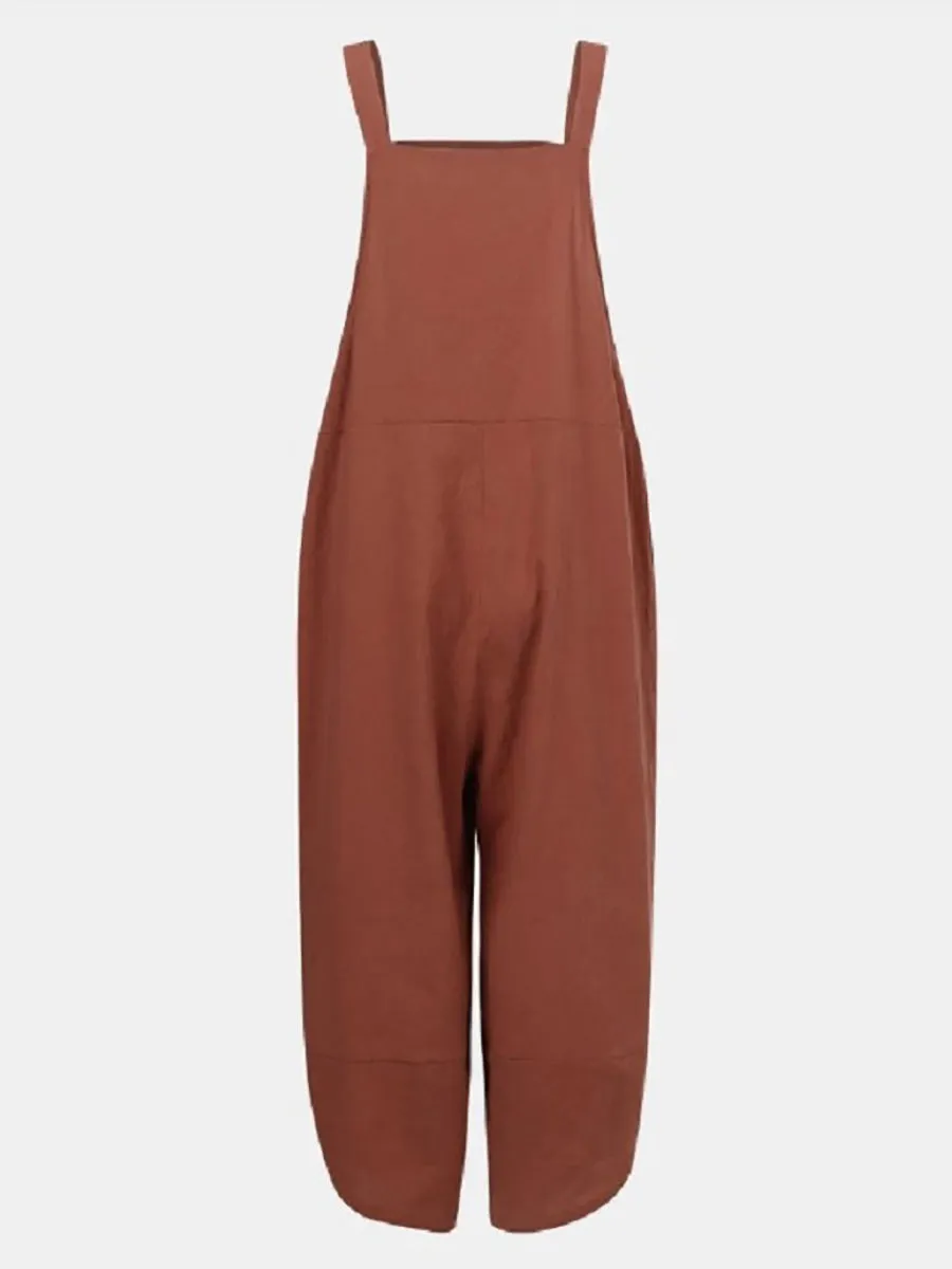 Stunncal Solid Color Casual Nine-point Back Pants (8 Color)