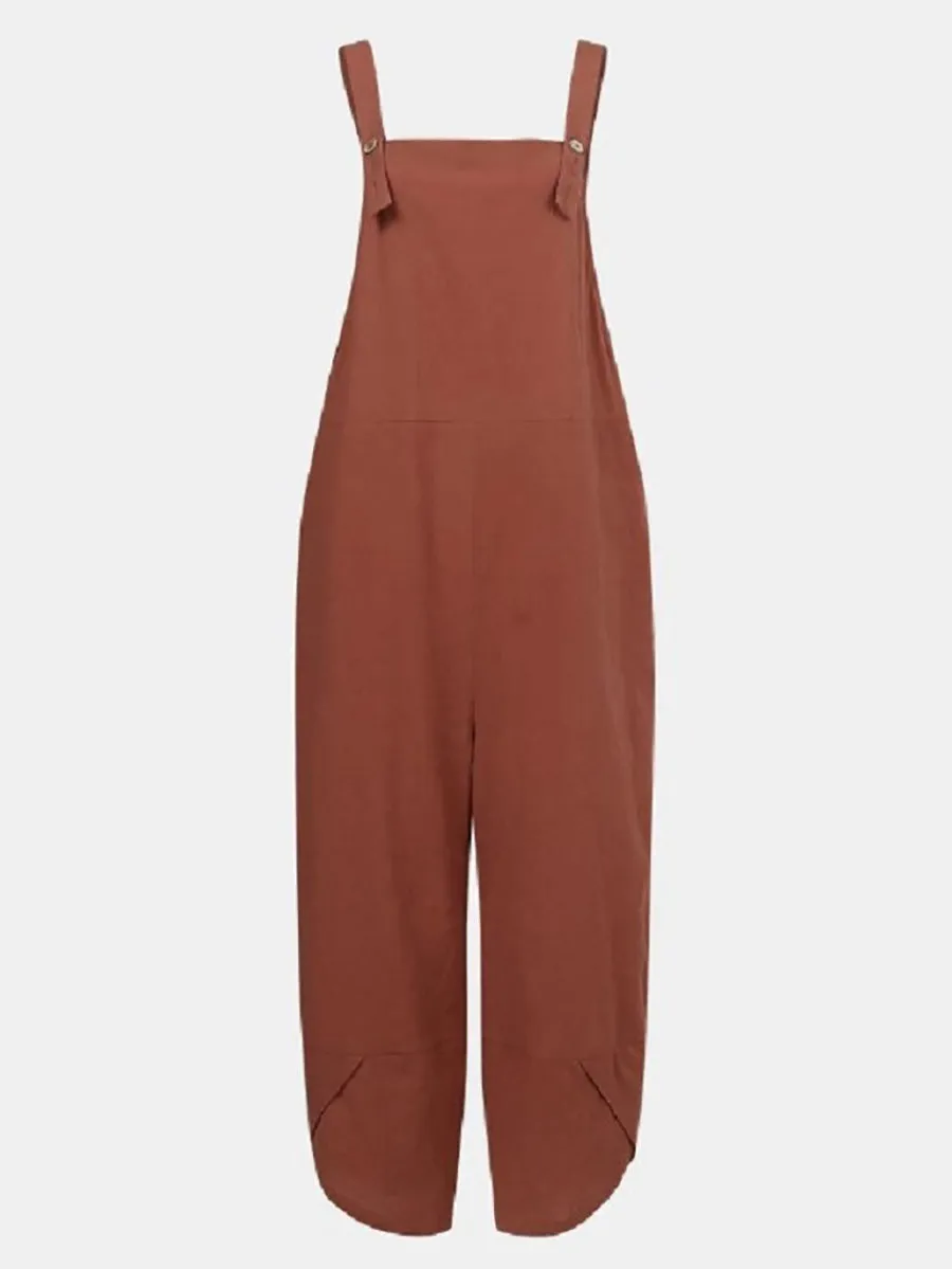 Stunncal Solid Color Casual Nine-point Back Pants (8 Color)