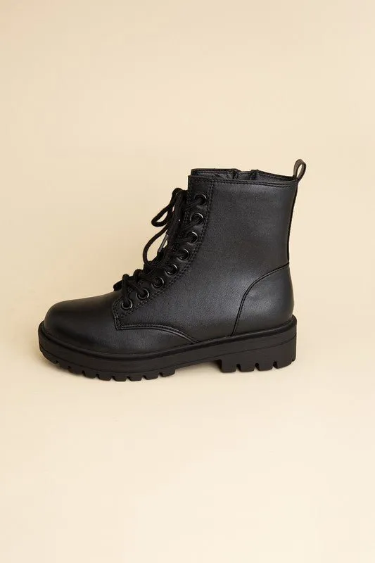 Stylish Everyday Lace-Up Combat Boots