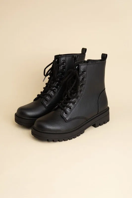 Stylish Everyday Lace-Up Combat Boots