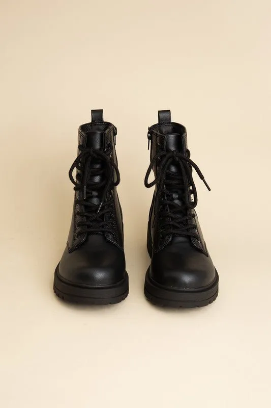 Stylish Everyday Lace-Up Combat Boots
