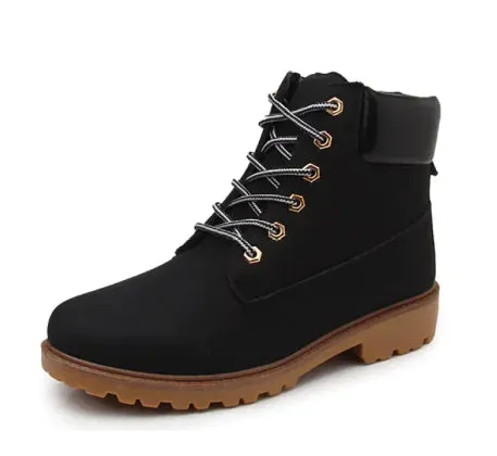 Stylish Lace-Up Ankle Boots