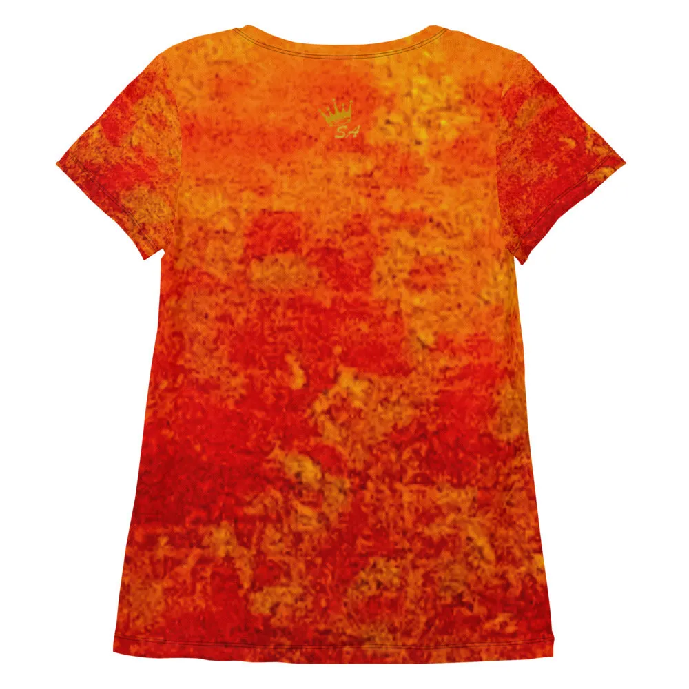 Summer Fire Women's Athletic T-shirt