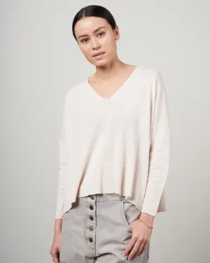 summer vneck sweater - taupe