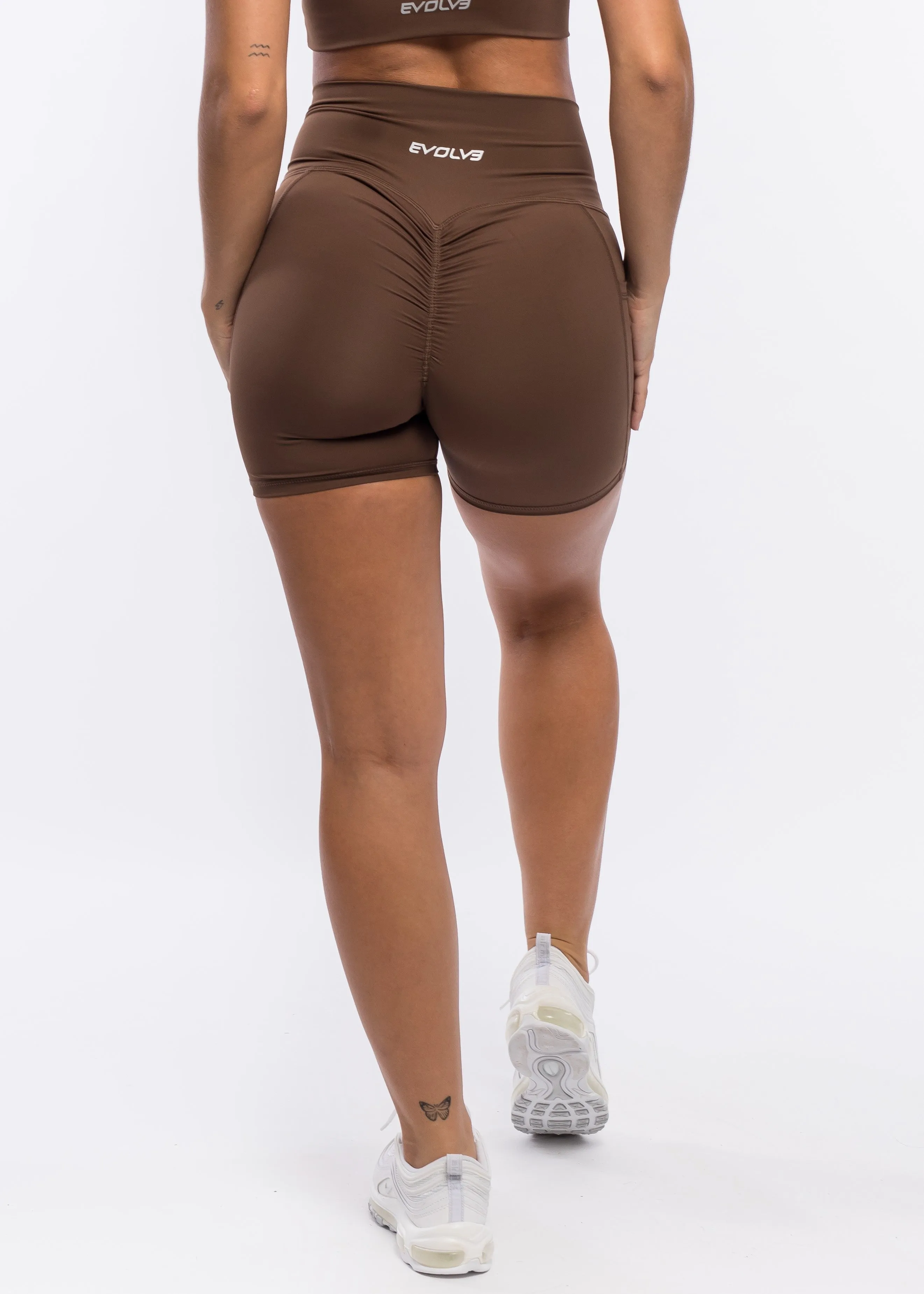 Super Scrunch Shorts - Chocolate