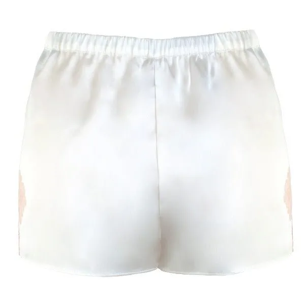 Suzane, Bloomers shorts in satin silk and Leavers lace