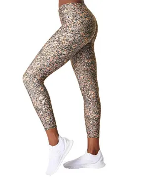 Sweaty Betty All Day 7/8 Workout Leggings, Grey Pebble Print, M