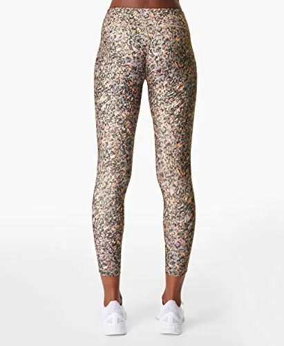 Sweaty Betty All Day 7/8 Workout Leggings, Grey Pebble Print, M