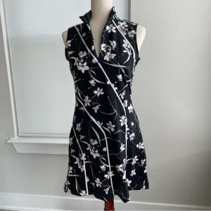Tail Activewear Mika Golf Dress Black and White Small