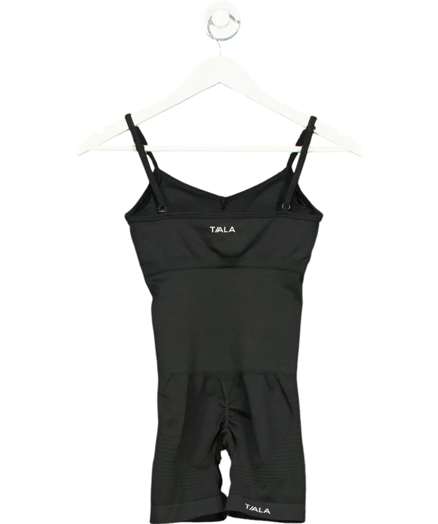T/ALA Black Sculpt Seamless Scrunch Unitard UK S