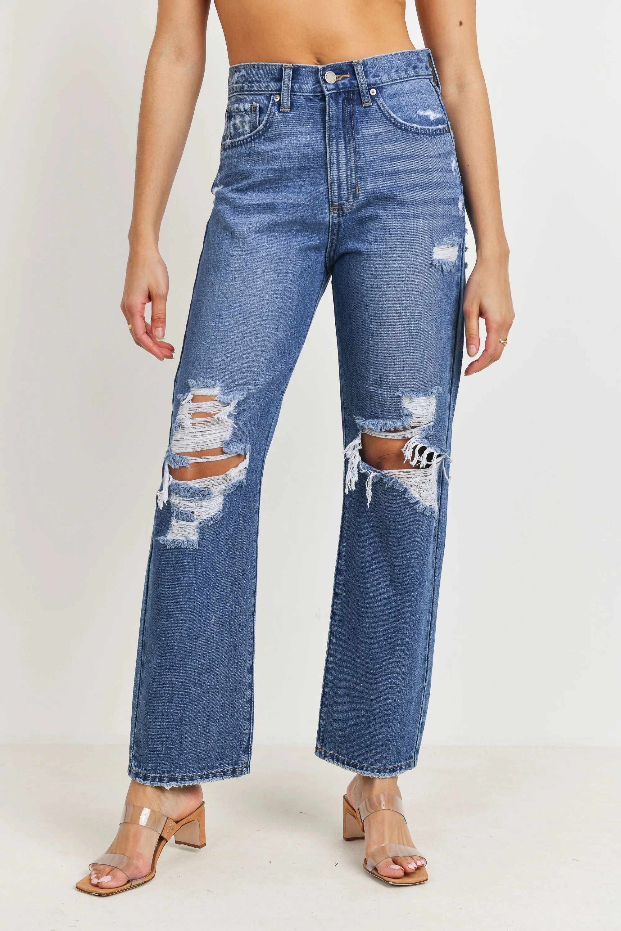 The Keely Distressed Dad Jean