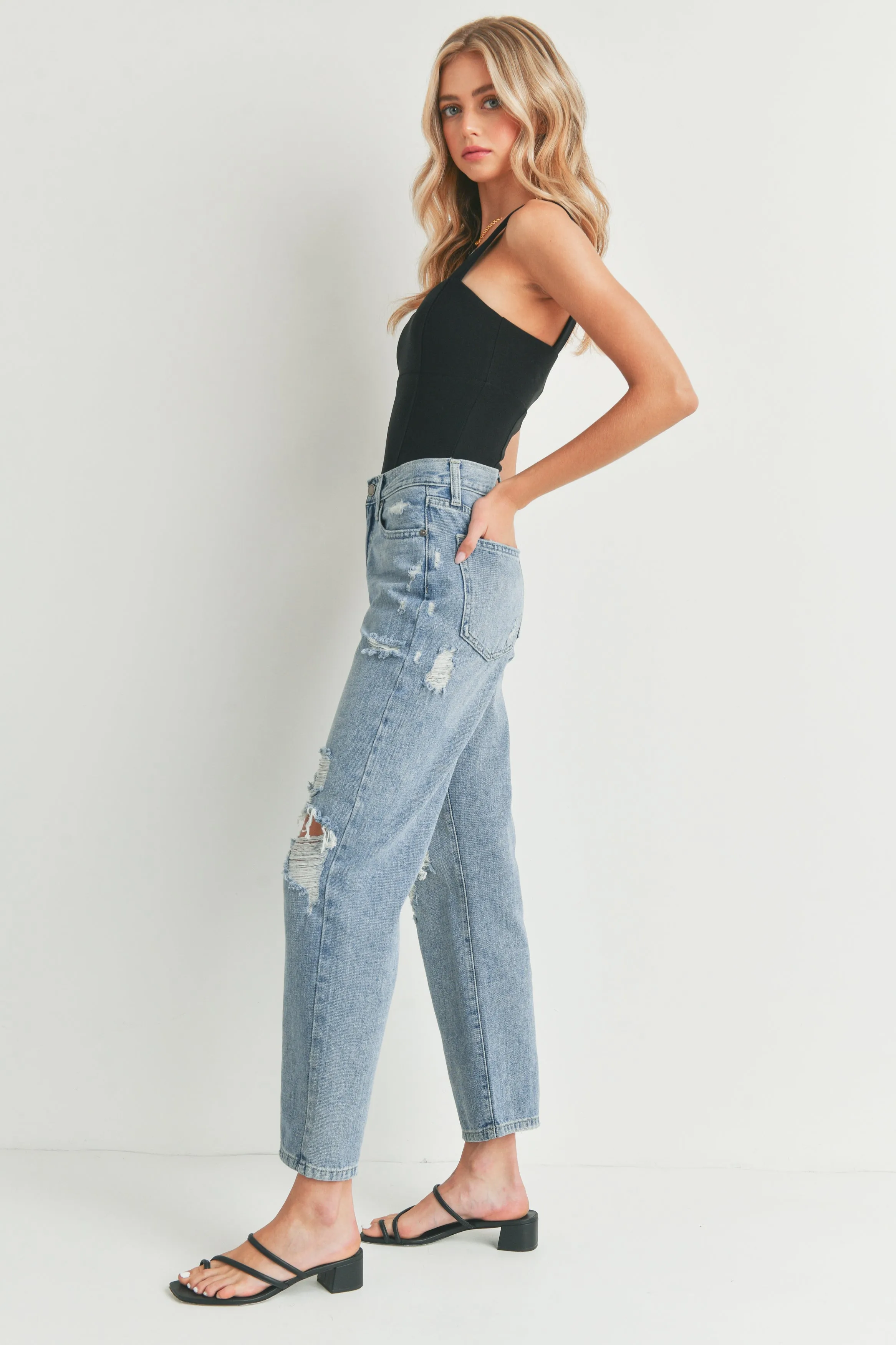 The Keely Distressed Dad Jean