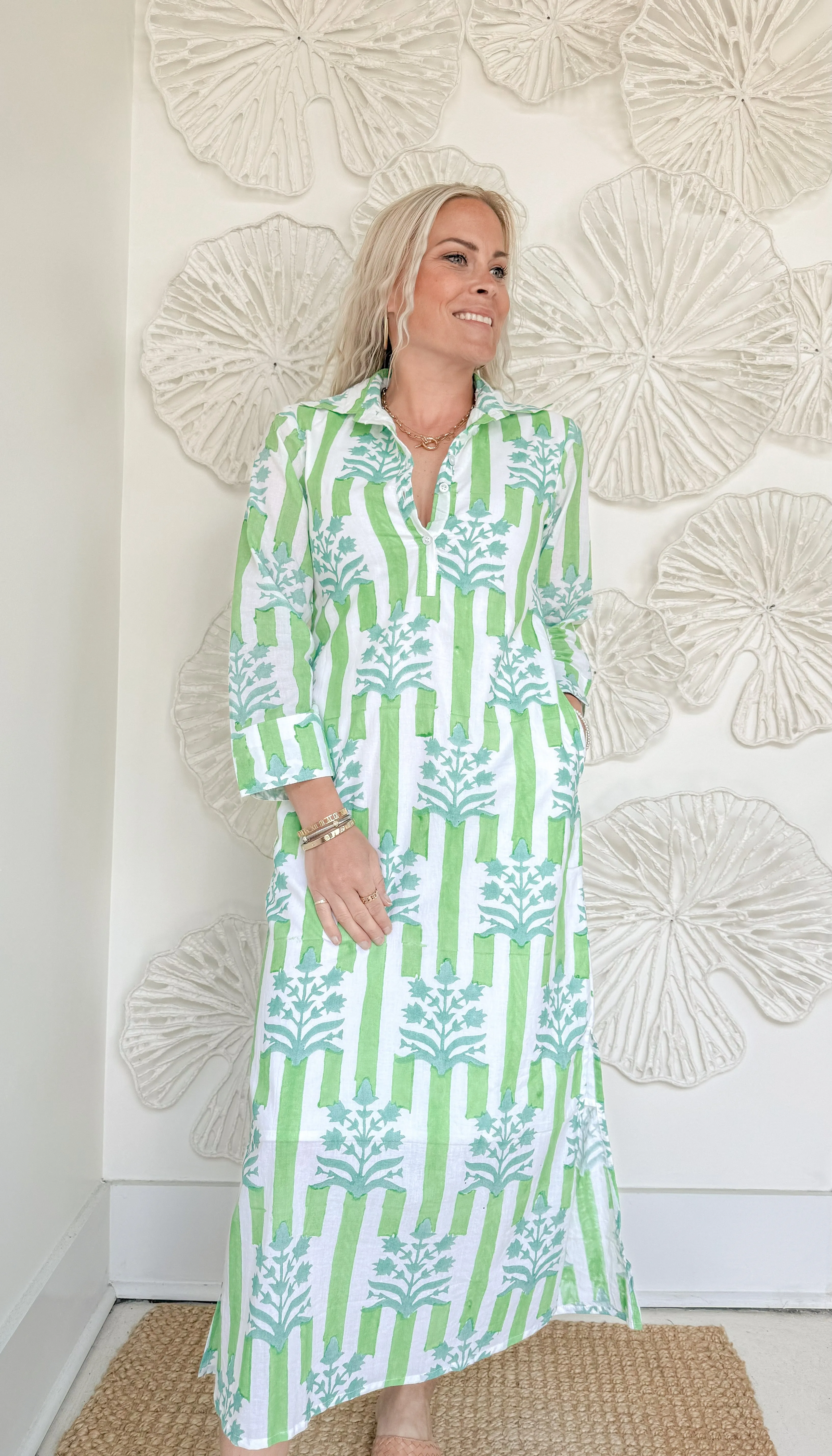 The Mia Block Print Maxi