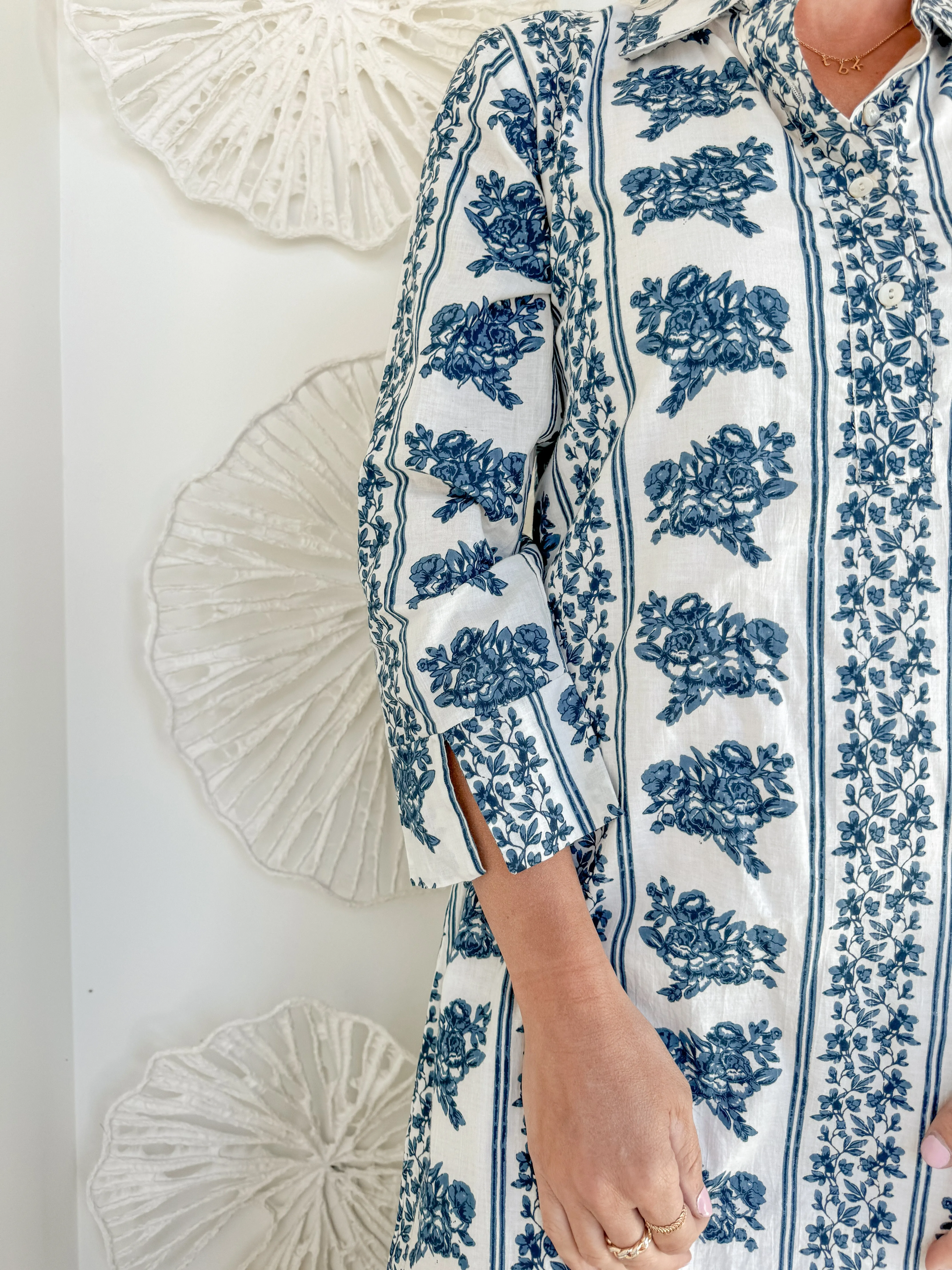 The Nicole Block Print Maxi