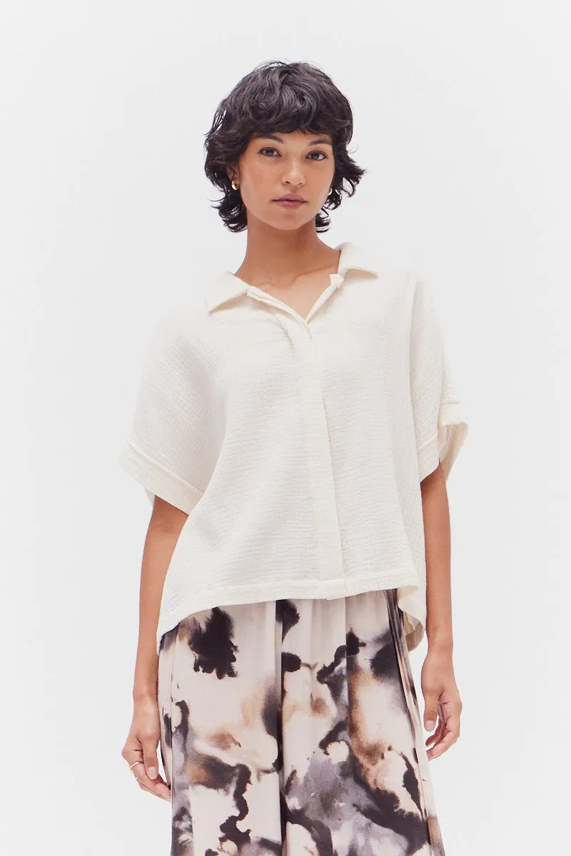The Raelynn Short Sleeve Button Up Top