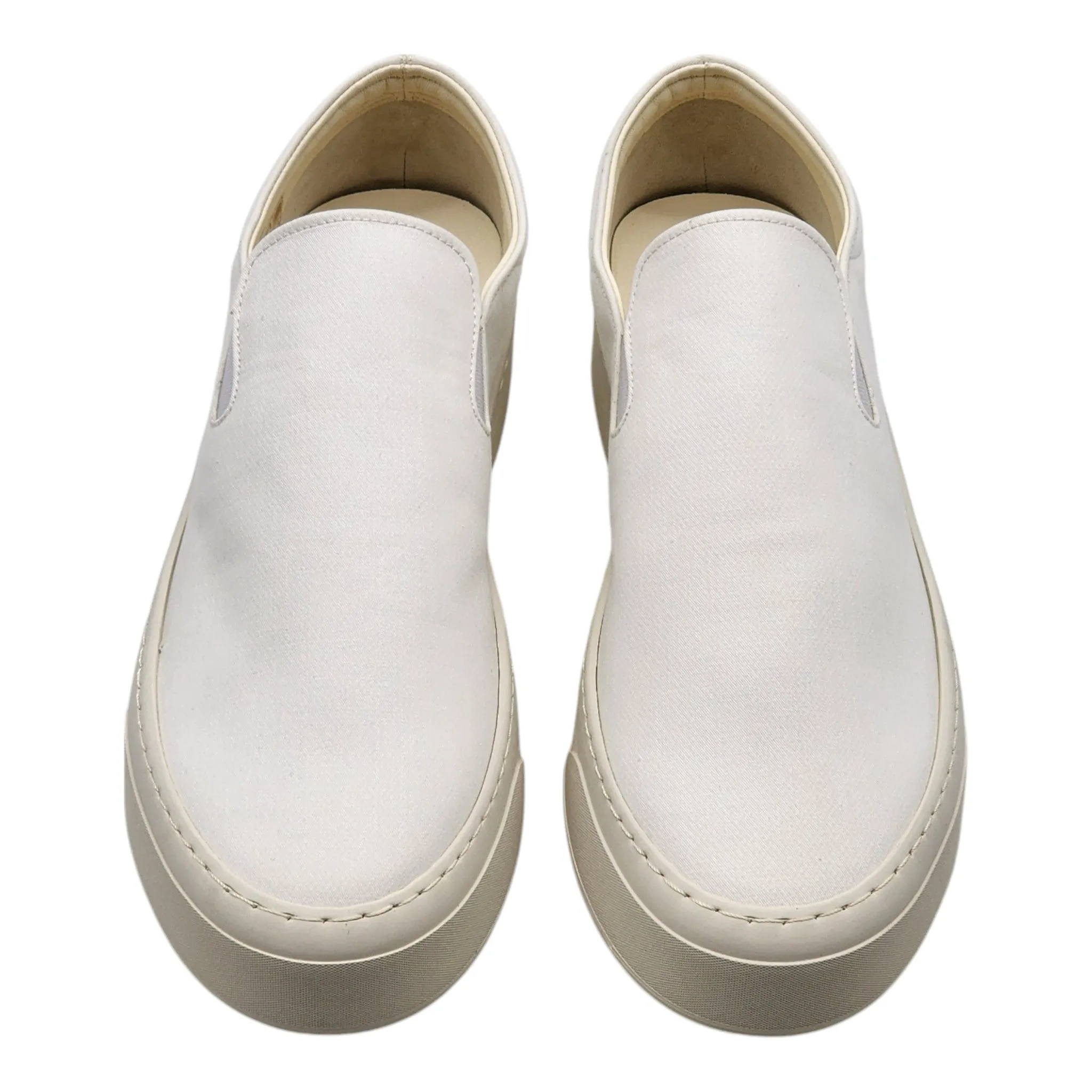 The Row Marie H Slip-On Sneakers - Canvas - White 37.5