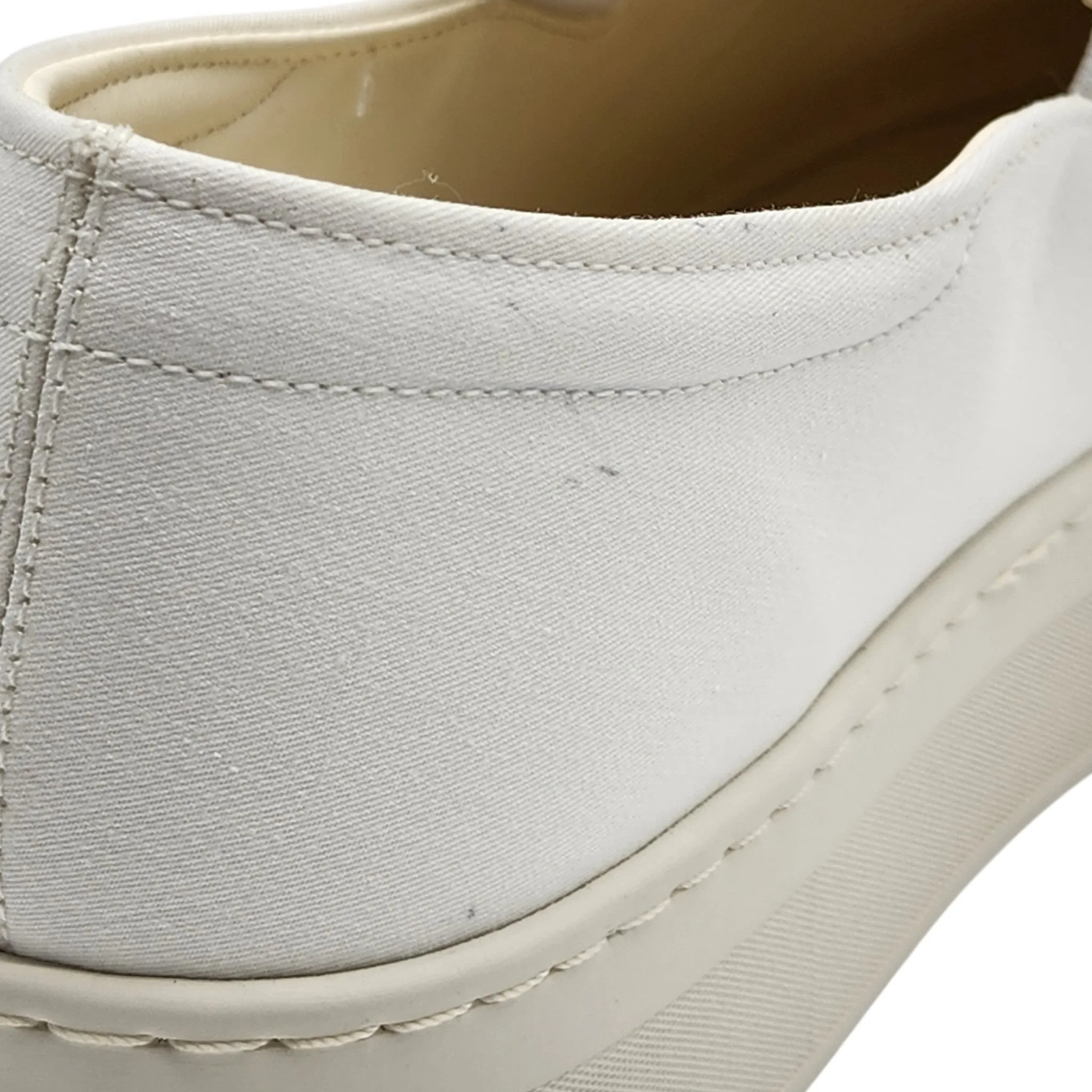 The Row Marie H Slip-On Sneakers - Canvas - White 37.5