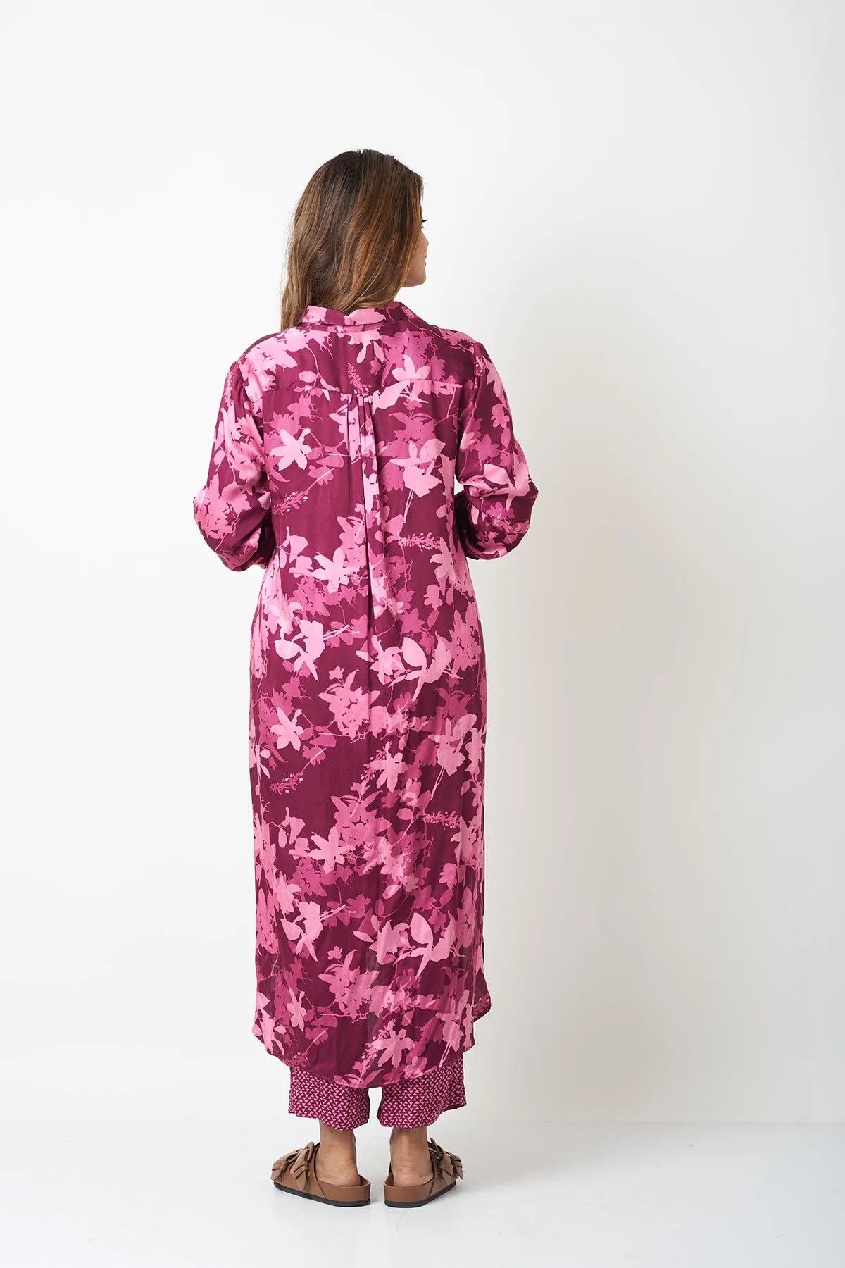 TIE UP CO-ORD SET - PURPLE