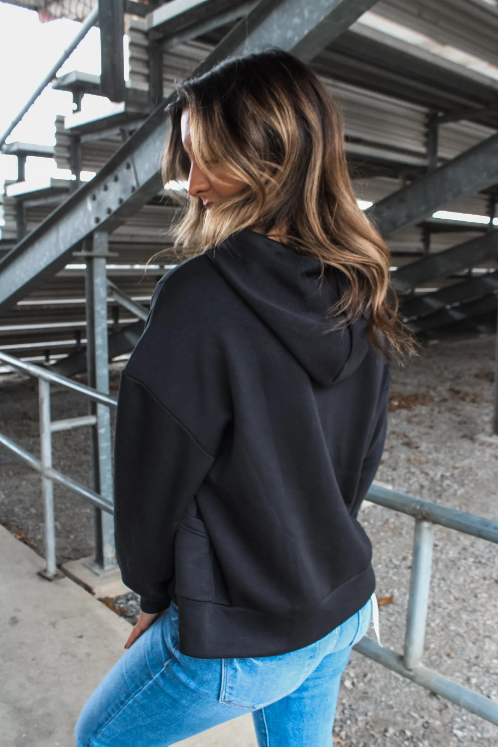 Trail Runner Scuba Hoodie • Black