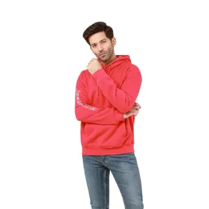 Trendy Red Hoodie for Men's Casual and Comfortable Style