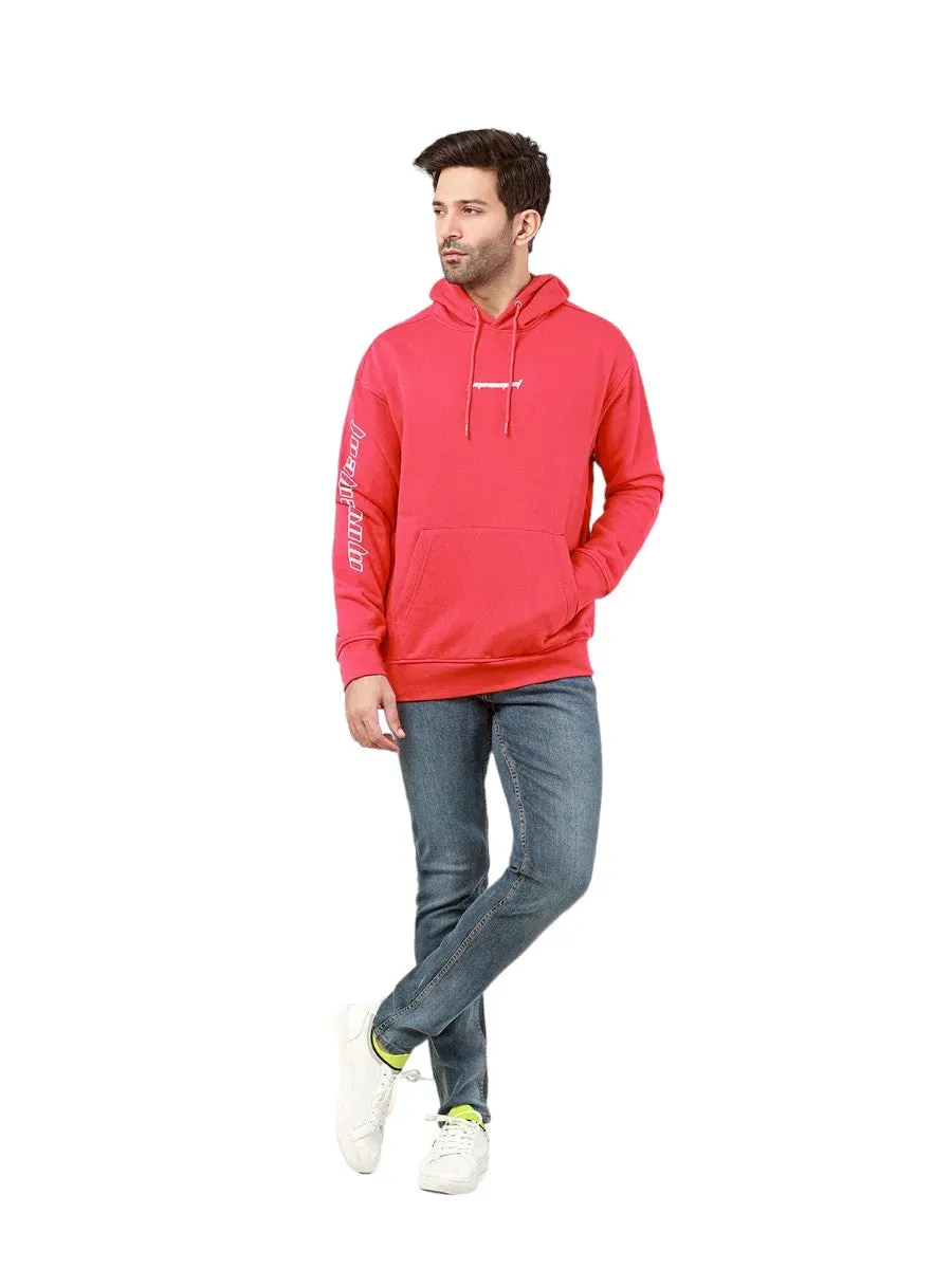 Trendy Red Hoodie for Men's Casual and Comfortable Style