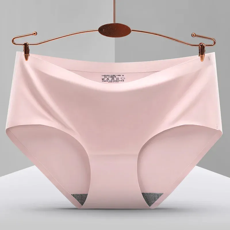 Trowbridge Women's 10-Piece Seamless Briefs Set - Plus Size Silk Satin Comfort
