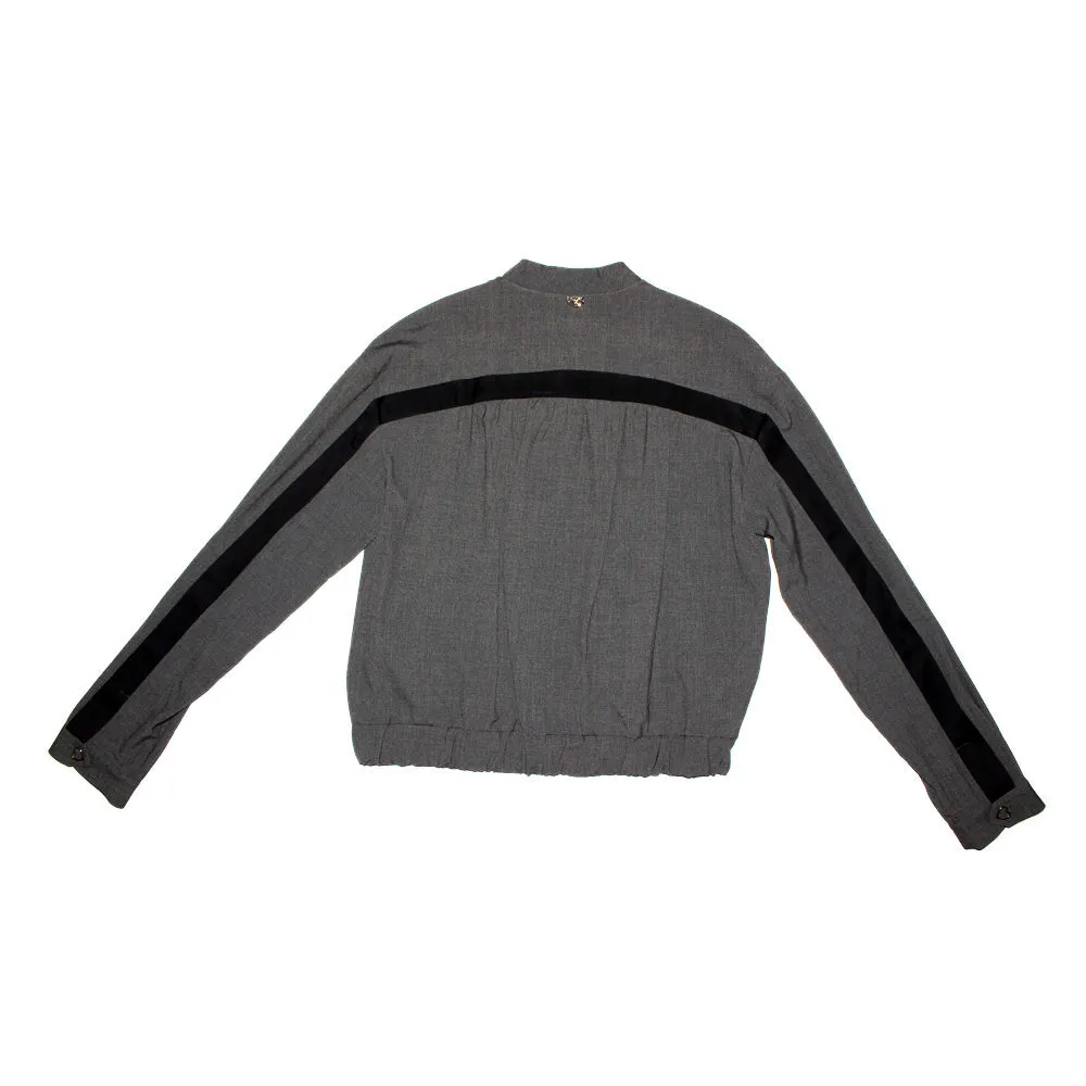 Twin Set Bomber Jacket Dark Melange Grey
