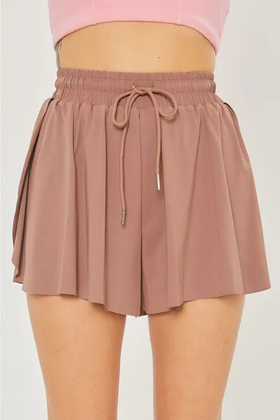 Two In One Drawstring Active Shorts