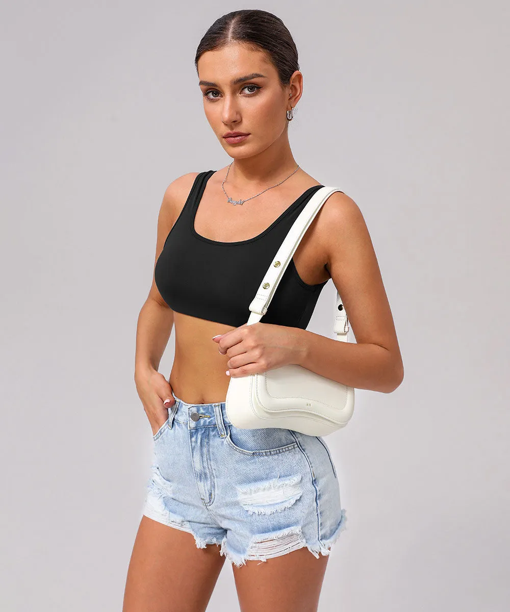 U Back Sports Bra with Built in Chest Pads