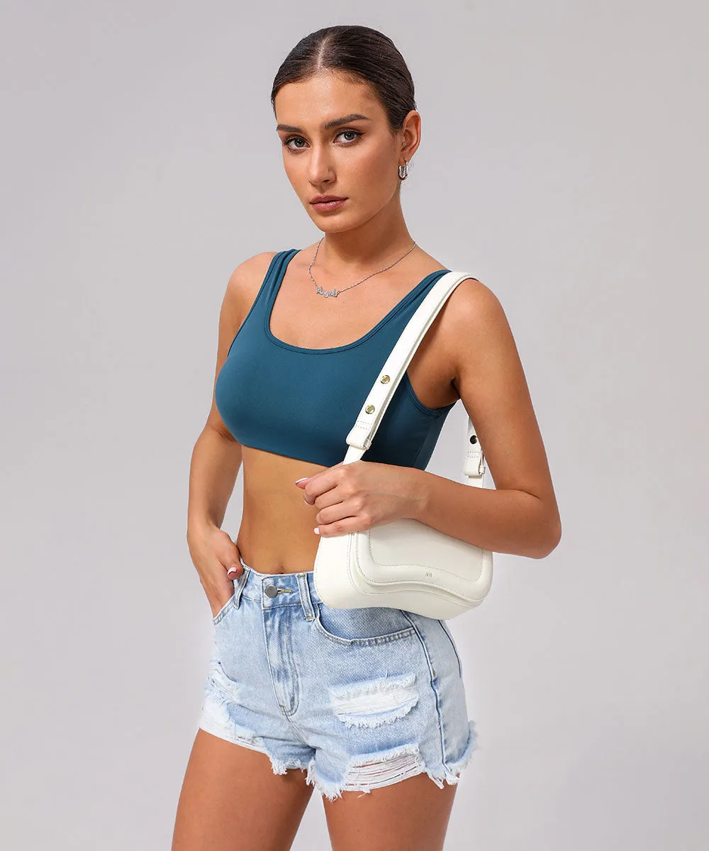 U Back Sports Bra with Built in Chest Pads