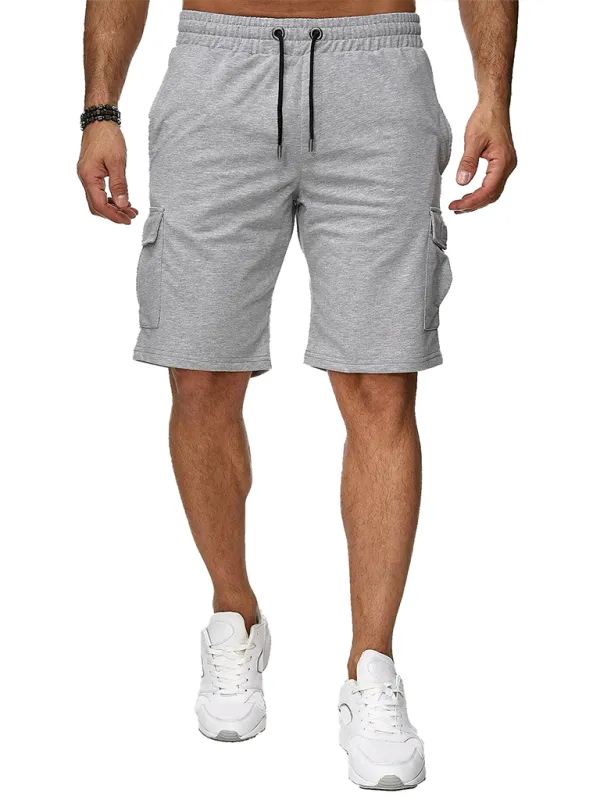Ultimate Men's Multi-Pocket Active Shorts - Comfortable Fitness Overalls for Spring-Summer Adventures