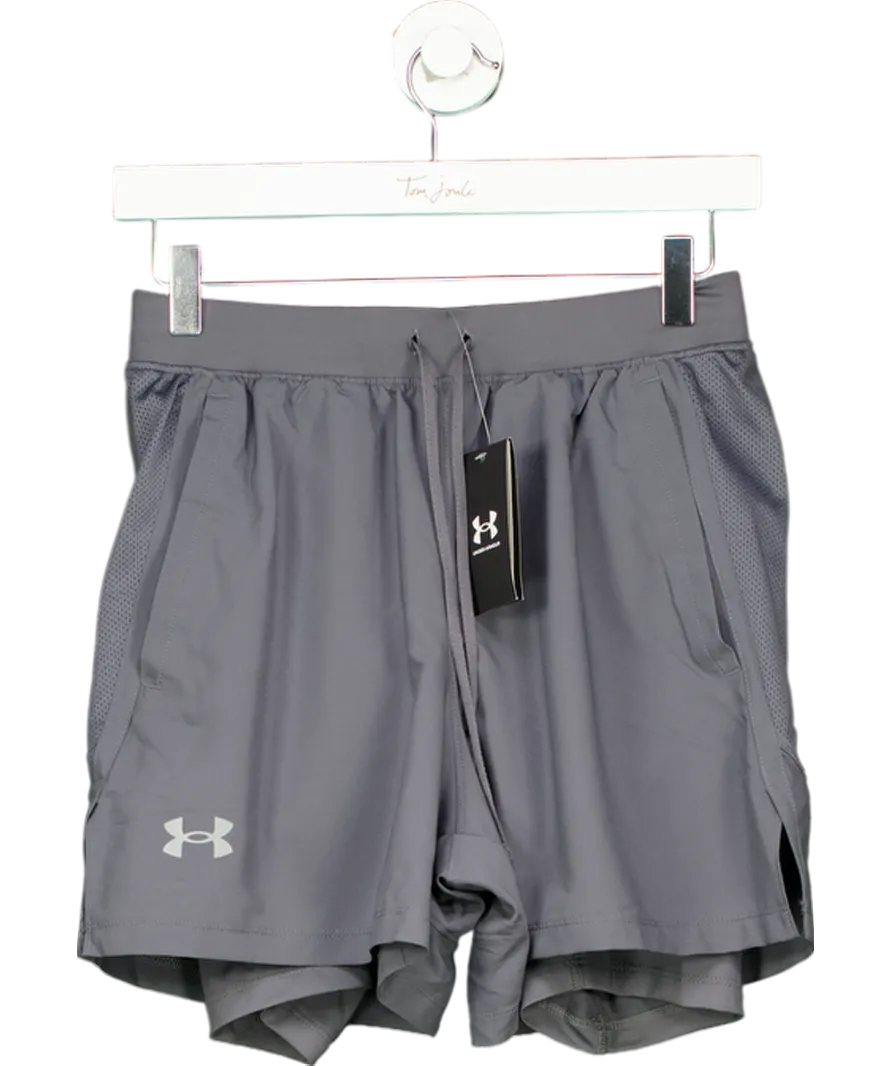 Under Armour Grey Men's Ua Launch 5" Shorts UK S