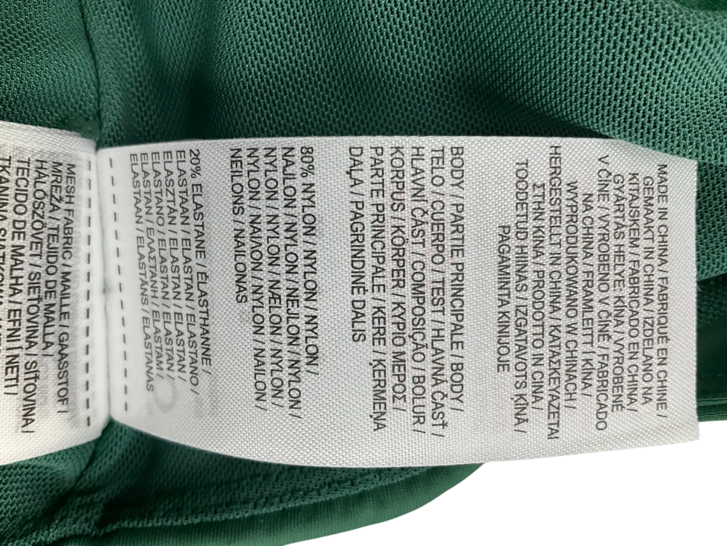 USA Pro Green Square Neck Sports Bra UK 8